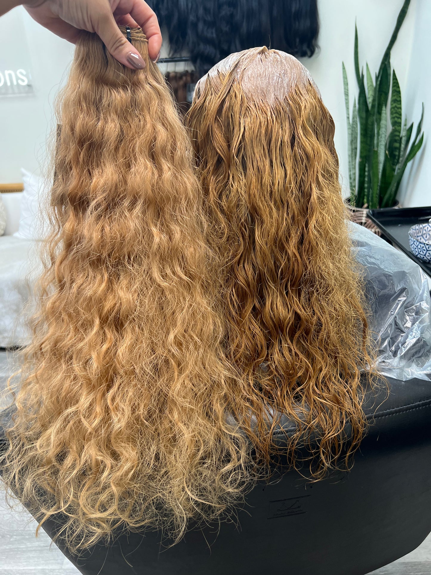 Luxe Machine Weft  Hair Extension-Curly