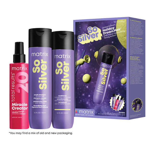 MATRIX - Cabello plateado de ensueño para las fiestas
Kit de fantasía