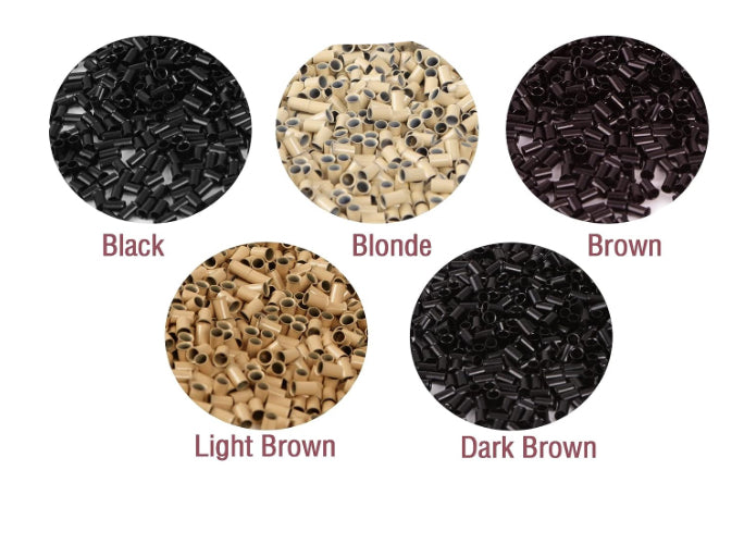 E|T Styles Hair Extension Beads - Black