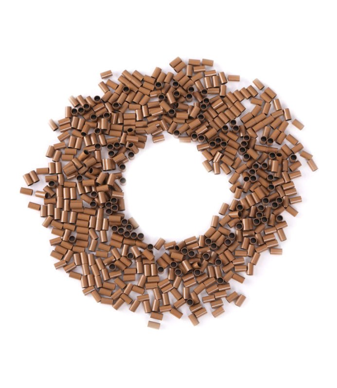 E|T Styles Hair Extension Beads - Light Brown