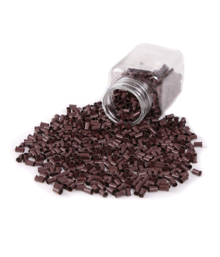 Cuentas para extensiones de cabello E|T Styles - Marrón medio