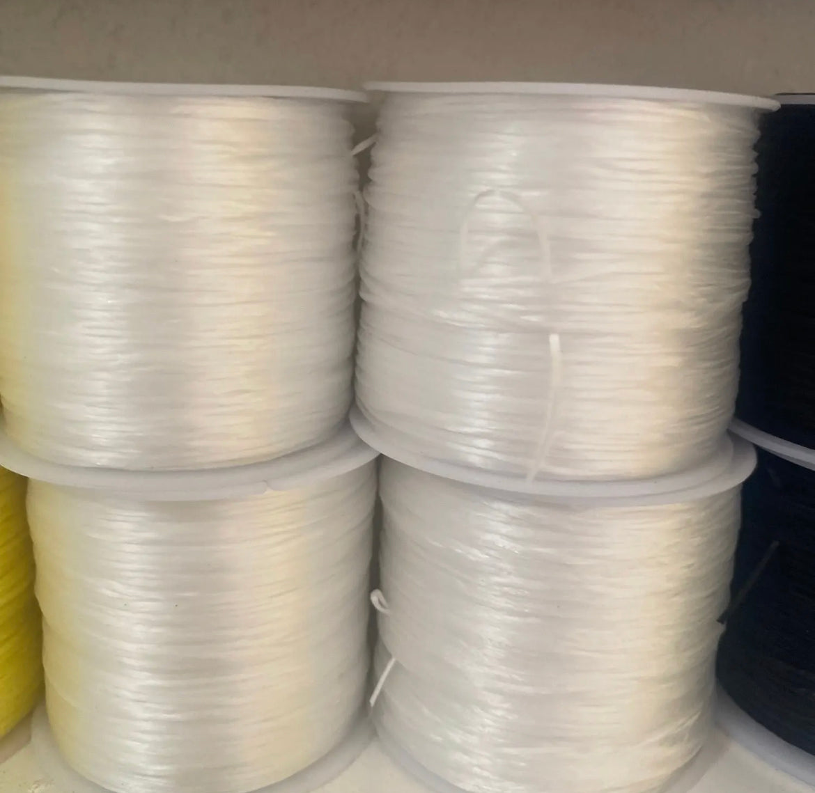 E|T Styles Rubber Elastic Thread - White