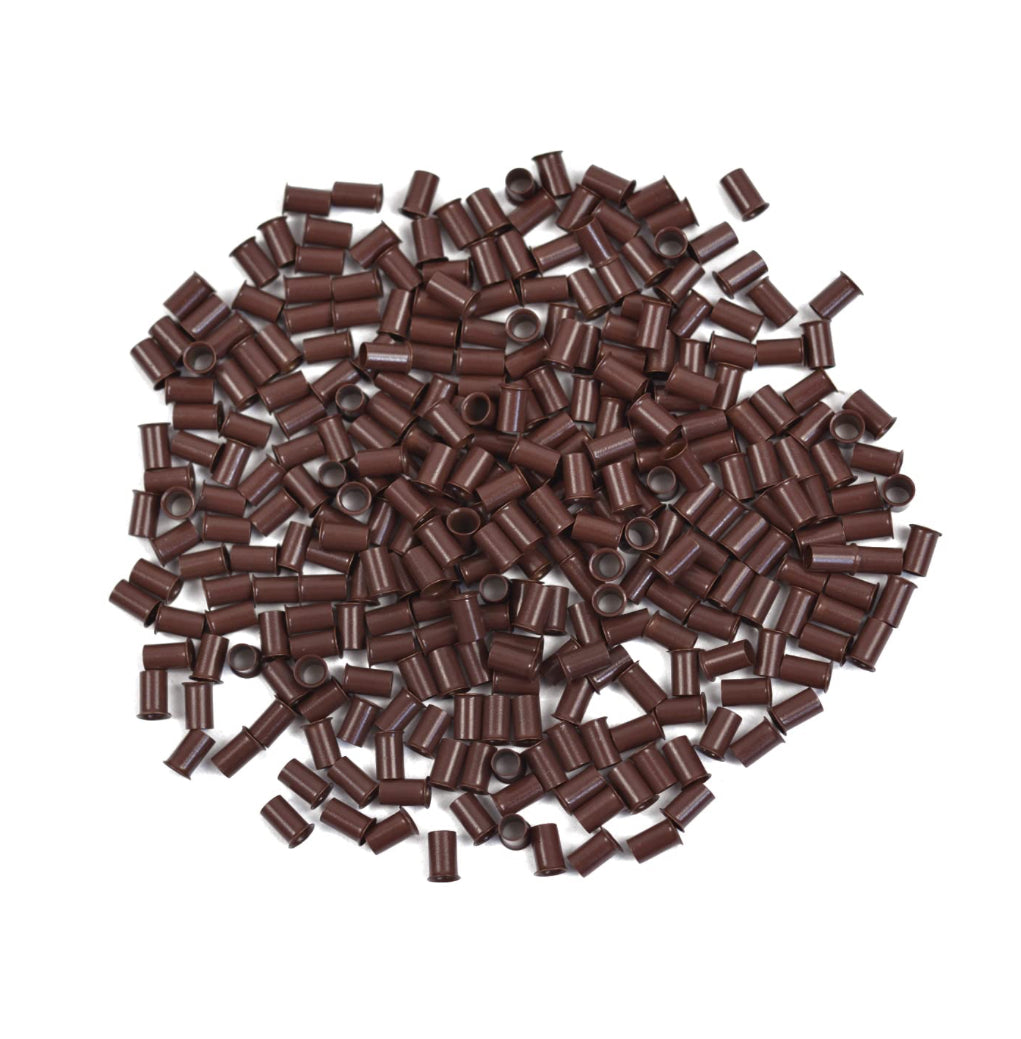 E|T Styles Hair Extension Beads - Medium Brown