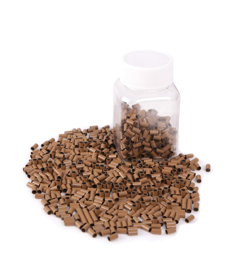 E|T Styles Hair Extensions Beads - Light Brown